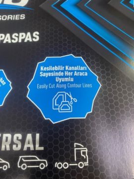Paspas Takımı 5 Parça Üniversal Siyah Renk Tüm Araçlara 99-993-001