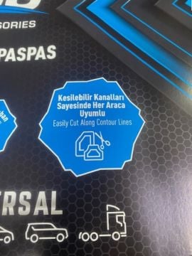 Paspas Takımı 5 Parça Üniversal Siyah Renk Tüm Araçlara 99-993-001