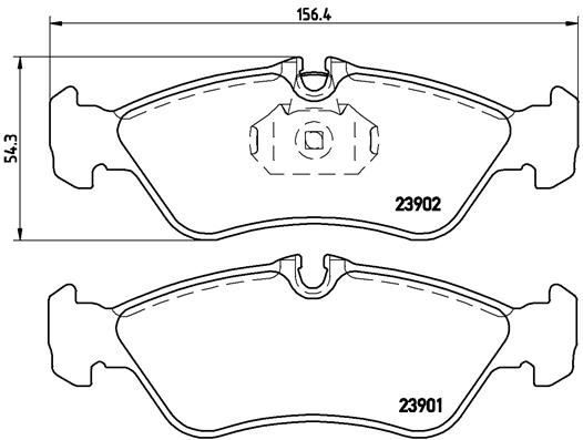 FREN BALATA ARKA FİŞLİ TAKIMI SPRİNTER 3T 1995-2006/ 1995-2006/ D 1995-2006/ (903) 312 D 1995-2006/VW LT 28-LT35 II 2.5 TDI 1996-2006/ LT 46 2.5 TDİ 1996-2006 VEKA BP1580-00 2D0698451