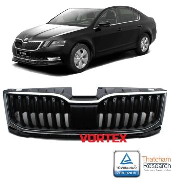ÖN PANJUR ( KROM ÇERÇEVELİ ORTASI DÜZ SİYAH SKODA OCTAVİA 2017- SONRASI İTHAL 5E0853653A9B9 4-K