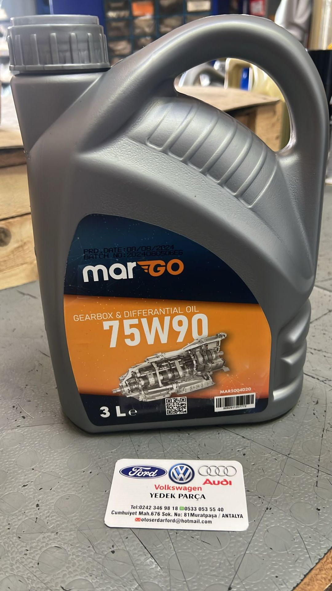 ŞANZUMAN YAĞI 75W90 MARGO 3LT FİYATIDIR 5004020