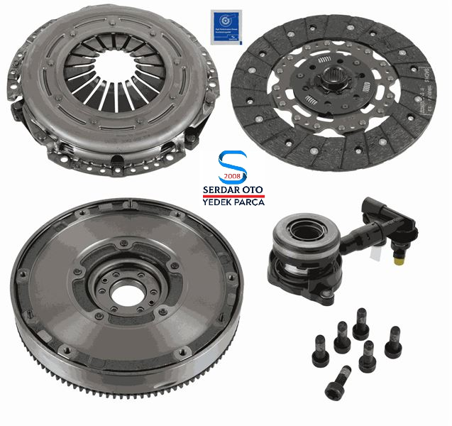 Ford Volantlı Debriyaj Seti Bilyalı Set 6.İleri 11-17 Arası Focus Cmax volvo 1.6 Tdci Manuel sachs Orjinal 2290601117 FM517C623