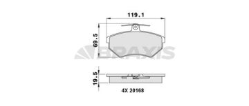 ÖN FREN BALATA TAKIMI 92- İBİZA CORDOBA POLO GOLF TOLEDO AA0040 1HM698151A 357698151B 8A0698151C BRAXIS