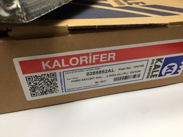 Ford Escort Kalorifer Radyatörü 1993-2000 Arası Kale 0285852AL (Kargosu Ücretsizdir)