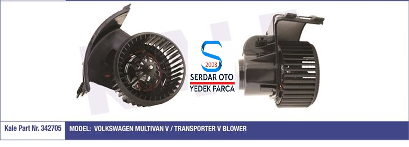 VOLKSWAGEN KALORİFER MOTORU 04-SONRASI T5 T6 T7 7H1819021B KALE 342705 D1-C3 (Kargosu Ücretsiz)