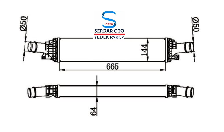 AUDİ A4 A5 A6 İNTERCOOLER RADYATÖRÜ 08-17 ARASI (A6 11-14 )MAHLE CI 170000P 8K0145805G dp. (Kargosu Ücretsiz)