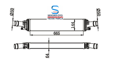 AUDİ A4 A5 A6 İNTERCOOLER RADYATÖRÜ 08-17 ARASI (A6 11-14 )MAHLE CI 170000P 8K0145805G dp. (Kargosu Ücretsiz)