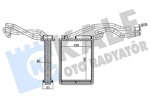 Ford Kalorifer Radyatörü Fiesta Fusion 02-08 ARASI KALE 346540 2S6H18B539AB