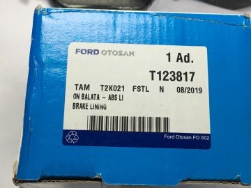 Ford Fiesta 02-08 ve Fusion 03-11 Ön Fren Balata Takımı Orjinal tamt2k021fstL