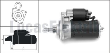 MARS MOTORU 12V 1.4KW 11 DIS NIVA 1700 SAMARA