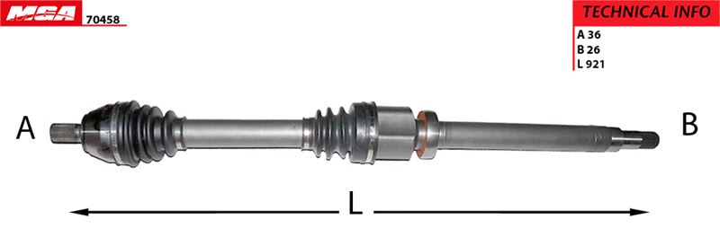 Ford Focus Cmax Ön Aks Sağ 1.6 Tdci 06-11 Arası 3M513B437DAF MGA 70458