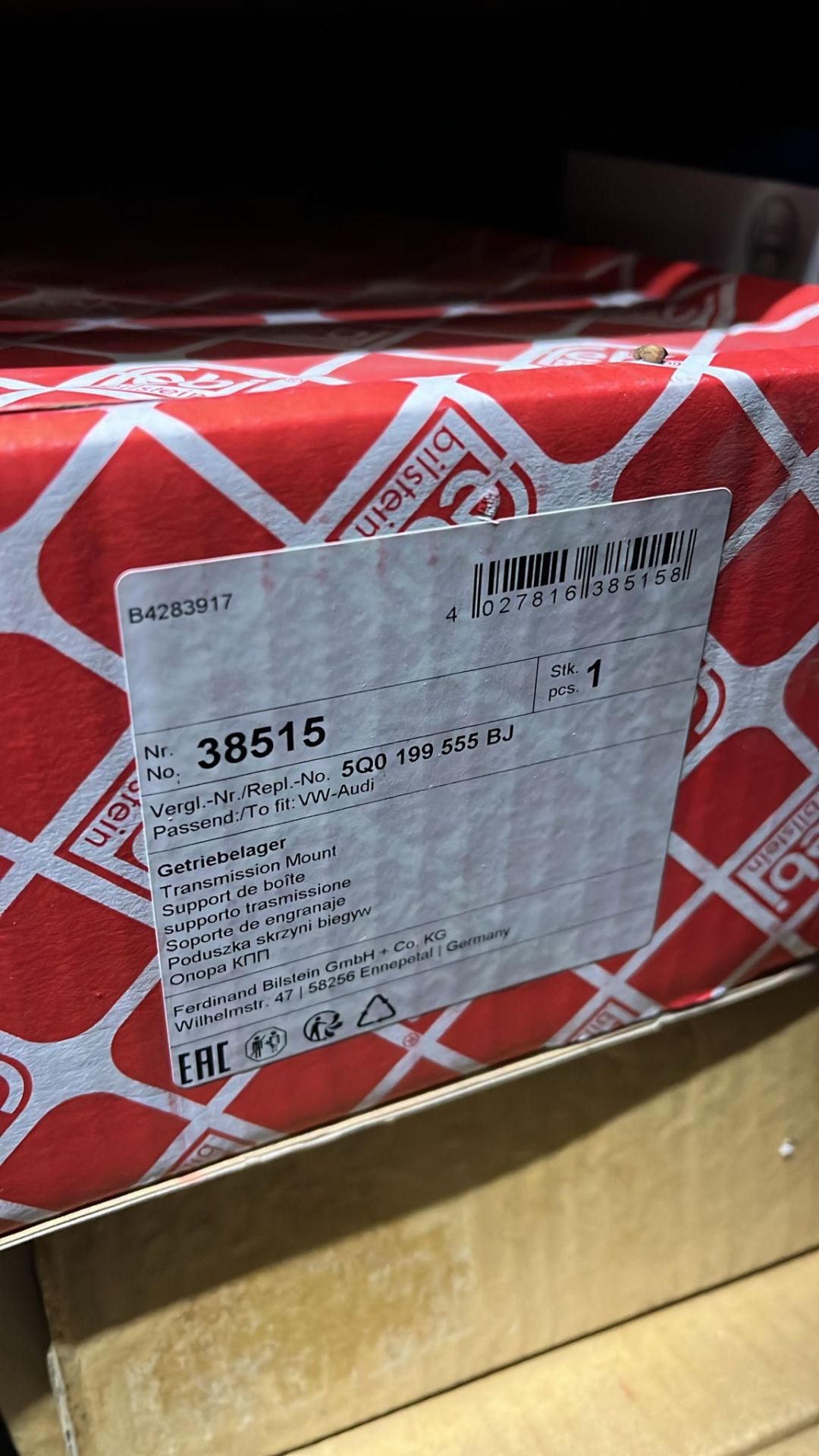 Şanzuman Takozu üst A3 AUDİ Leon (5F) SC 2012 - 2020 ARASI 5Q0199555T 38515 FEBİ 3.KAT TURB YAN