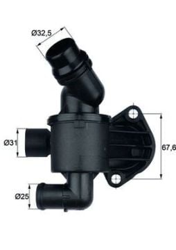 TERMOSTAT (KOMPLE) 87C Audi A4-A5-A6 2.0 TDI 2009- (CAGA CAHA) 03L121111AD-03L121111N AR-TAH