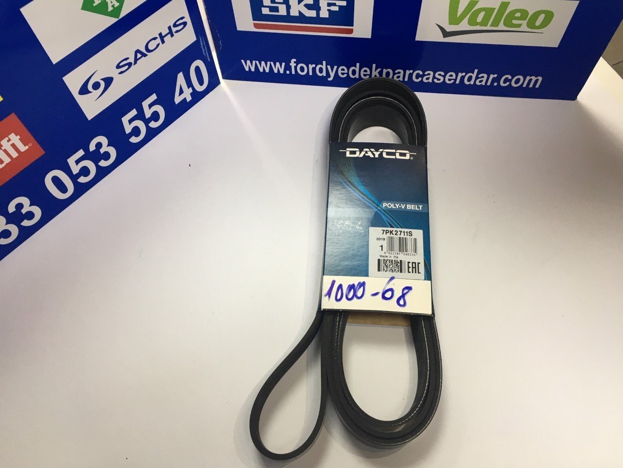 V Kayışı Klimasız V184 Transit 02-06 Arası DAYCO 7PK-2711S