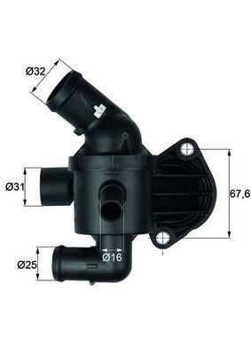 TERMOSTAT YUVASI (KOMPLE) 87C CADDY GOLF JETTA PASSAT TiGUAN LEON OCTAVİA A3 2.0 TDİ (CFFA CFFB CFGB CLLA) 03L121111AE 3-49-AR