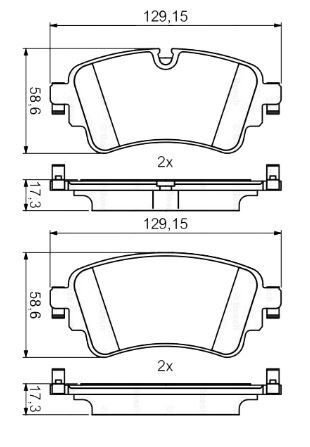 AUDİ ARKA FREN BALATA TAKIMI A4 A5 A6 Q7 16-SONRASI MGA 55673 8W06998451W