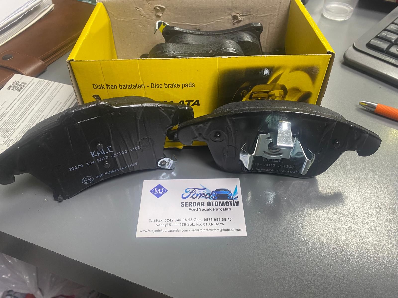 Mondeo Smax Ön Fren Balata Takımı 15-18 ARASI 2226919405 kale DG9C2K021