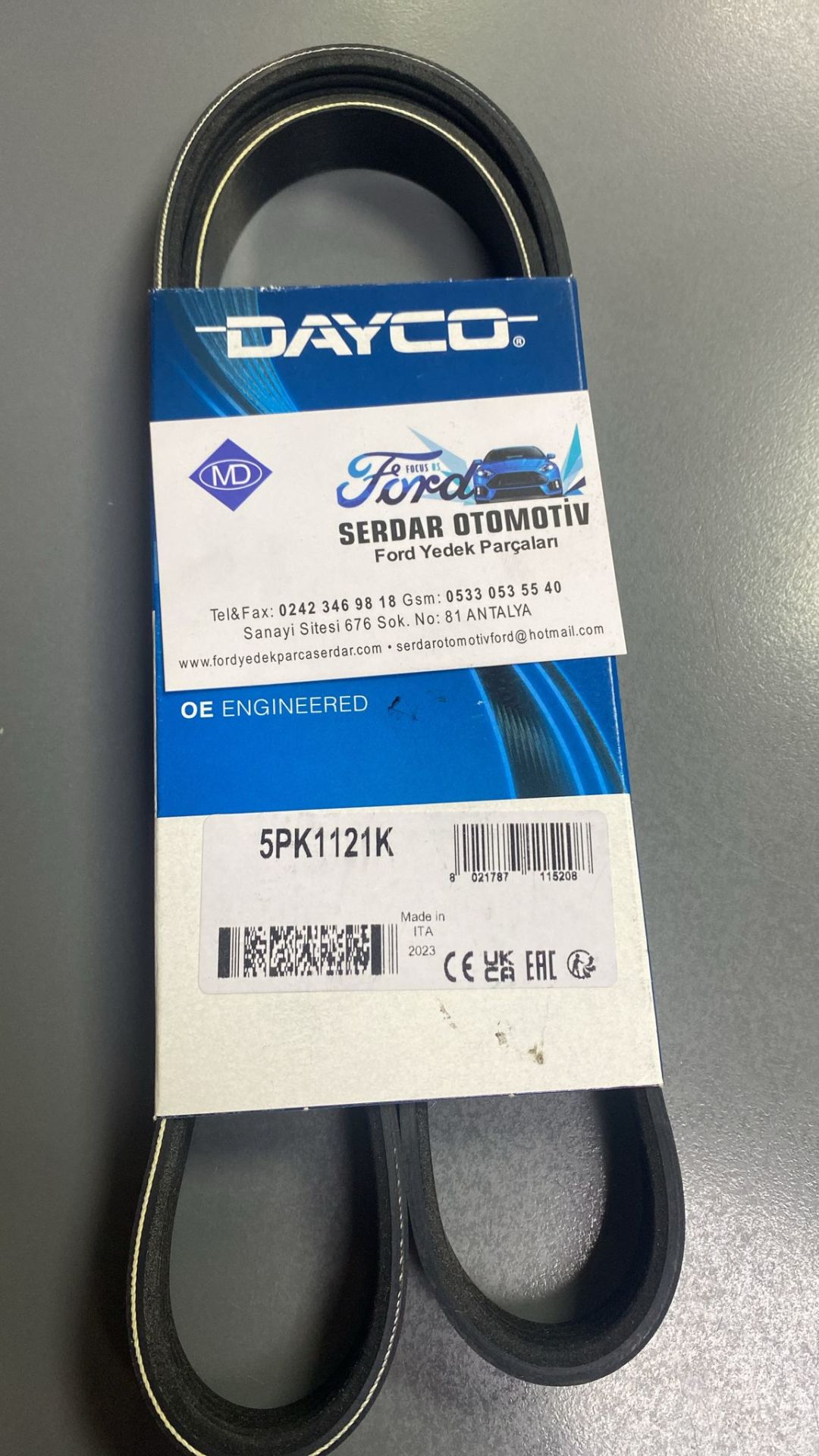 Volvo V Kayışı s60 5pk1121k Dayco 30616942