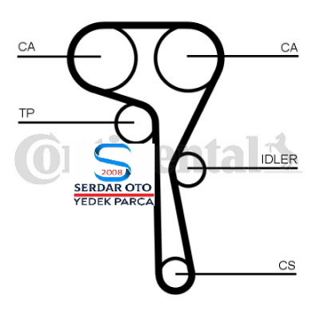 Volkswagen Triger Kayış Seti 1.5 Tsi Golf8 Arteon Passat Troc Tiguan Octavia Scala DAC DAD DPC 04E109119F Continantel CT1167K7