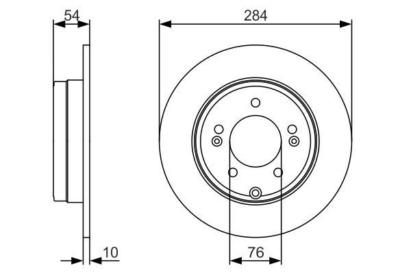 FREN DİSKİ. ARKA. 283.8 MM / 1.2-8.4 MM