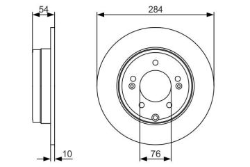 FREN DİSKİ. ARKA. 283.8 MM / 1.2-8.4 MM