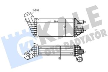 TURBO İNTERCOOLER RADYATÖRÜ TRANSIT V347 2.2TDCİ 2.4TDCİ 06-11 ARASI 350850