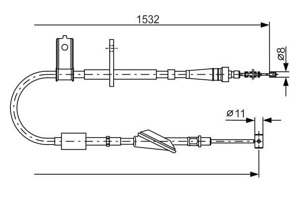FREN TELİ. 1532 MM