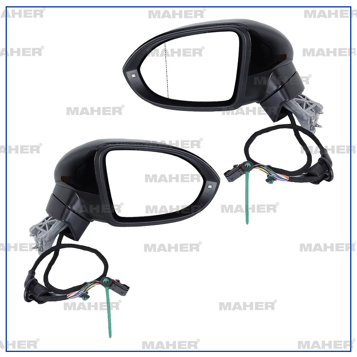 VOLKSWAGEN PASSAT B8 SOL DIŞ DİKİZ AYNASI ELEKTİRİKLİ ISITMALI SİNYALLİ ASTARLI (ELLE MANUEL KATLANIR MAHER 13852 3G1857508AG9B9 D1-B4