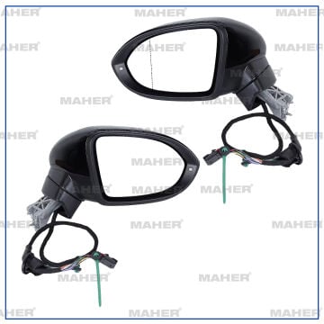 VOLKSWAGEN PASSAT B8 SOL DIŞ DİKİZ AYNASI ELEKTİRİKLİ ISITMALI SİNYALLİ ASTARLI (ELLE MANUEL KATLANIR MAHER 13852 3G1857508AG9B9 D1-B4