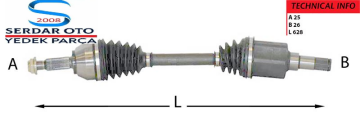 FORD CONNECT ÖN KOMPLE AKS SOL CONNECT 1.8 TDCİ 02-13 Arası 75-90-110PS TİRSAN CV311000000 (Kargosu Ücretsiz)