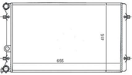 SU RADYATÖRÜ GOLF4-BORA-A3-TOLEDO-OCTAVİA 97-04 AKL-BFQ-BCB-AGN-AGR-AHF-ALH 1,6-1,8-1,9 TDİ MGA 80182 1J0121253N AD DEP.