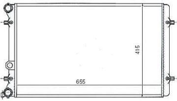 SU RADYATÖRÜ GOLF4-BORA-A3-TOLEDO-OCTAVİA 97-04 AKL-BFQ-BCB-AGN-AGR-AHF-ALH 1,6-1,8-1,9 TDİ MGA 80182 1J0121253N AD DEP.