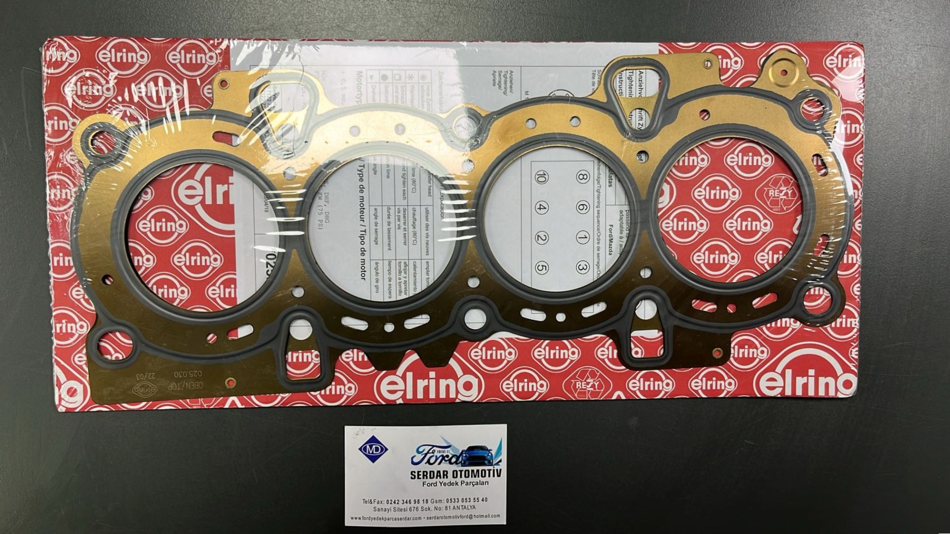 Ford Fiesta Silindir Kapak Contası Çift Yaprak 1.25 Fiesta 96-2001 Arası 025030 elring