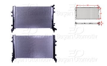 SU RADYATÖR VW CADDY III-EOS-GOLF PLUS-GOLF5 GOLF6 JETTA III-JETTA IV-PASSAT-SCIROCCO-TOURAN (AL-PL-BRZ) WİSCO 1K0121251BN DEPO
