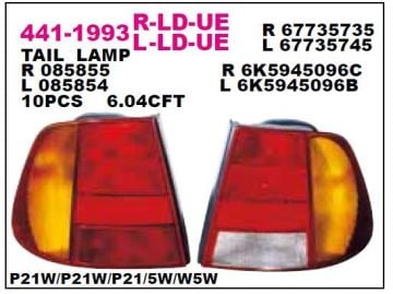 ARKA STOP LAMBASI SAĞ POLO CLASSİC 97-01 ARASI DEPO 4411993RLDUE 6K5945112D