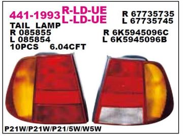 ARKA STOP LAMBASI SOL POLO CLASSİC 97-01 ARASI DEPO 4411993LLDUE 6K5945111D