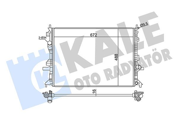 FOCUS SU RADYATÖRÜ OTOMATİK VİTES 18- 1.5 ECOBLUE 	JX61 8005 BD KALE 358980 (Kargosu Ücretsiz)