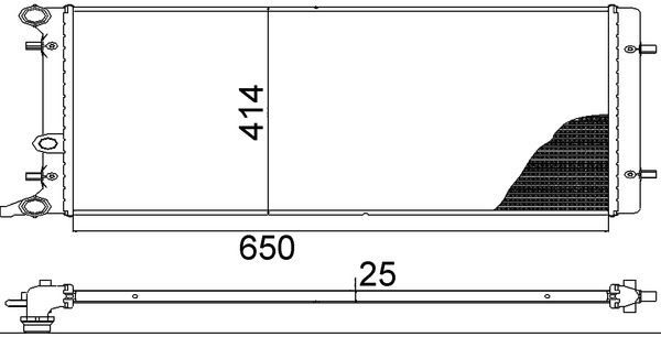 SU RADYATÖRÜ BORA OCTAVİA GOLF4 AKL BCB BFQ 1.6 MAHLE CR 368001S 70822559 1J0121253AD P N DEP.