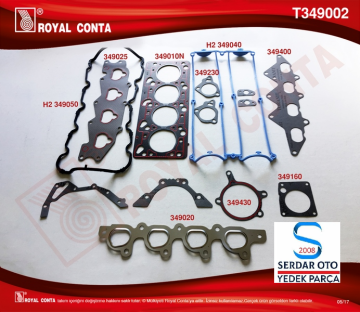 Ford Escort Motor Takım Conta Keçesiz Clx 16v 1.6 Royal T349002