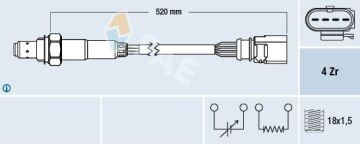 EKSOZ OKSİJEN SENSÖRÜ ARKA GOLF5 GOLF6 JETTA TİGUAN 1.4 TSİ CAXA 03C906262AA FAE77439 2-20