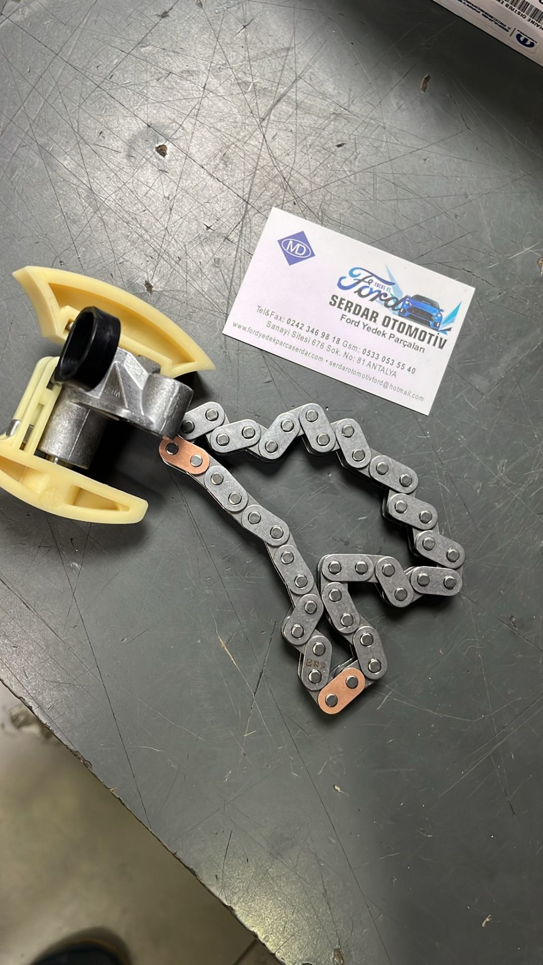 Ford Eksantirik zincir kiti 1.6 Tdci Focus Cmax Fusion PSA orjinal 0816j1 3M5Q6L266
