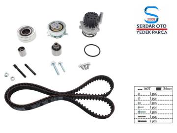 TRİGER KAYIŞ SETİ+DEVİRDAİM POLO-GOLF6-JETTA-PASSAT-T5-CRAFTER-AMAROK-A3-A4-LEON CAYB-CAYC-CAYD-CAAB-CAAC-CKUB-CKTB-CFFB-CFWA-CAGA-CDCA-CDBA-CNFB 1,2 TDI-1,6 TDI-2,0 TDI 10- BOSCH 1987945328 03L198119A 3-ÜST