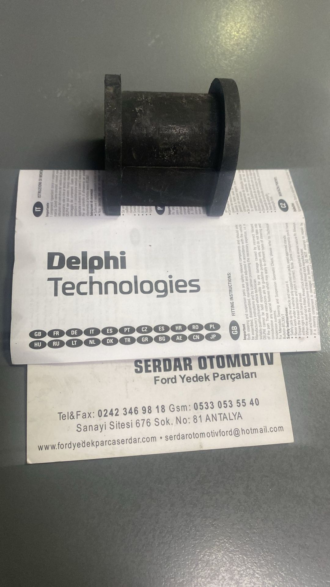 Volvo s40 v40 Arka Viraj Lastiği 013mm Delhpi 1074w 30875457