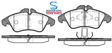 VOLKSWAGEN LT35 SPRİNTER ÖN FREN BALATA TAKIMI 95-06 ARASI MGA 55213 2D0698151