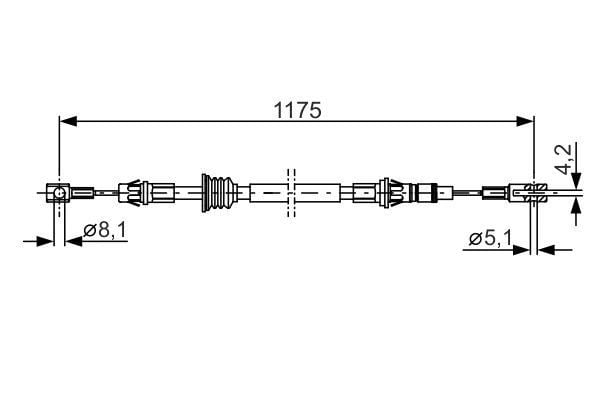 FREN TELİ. 1175 MM