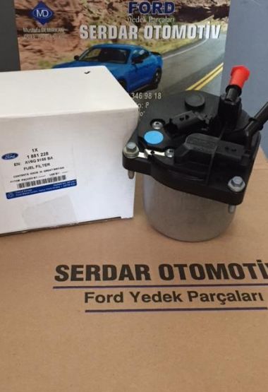 Ford Yakıt Mazot  Filtresi Komple EURO5 TDCİ Volvo Focus Fiesta Bmax Courier Orjinal AV6Q9155 (Kargosu Ücretsiz)