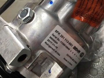 Klima Komprasörü Oem 1.6 Dizel Focus Cmax VolvoS40 Beher ACP54000S