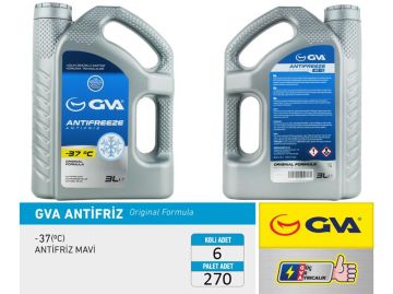 ANTİFRİZ 3 LT -37 C MAVİ Koli 6 Ad