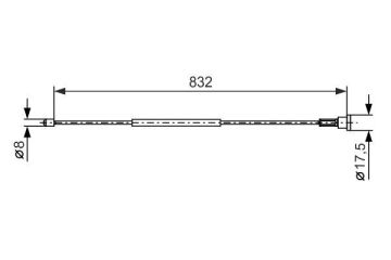 FREN TELİ. 832 MM