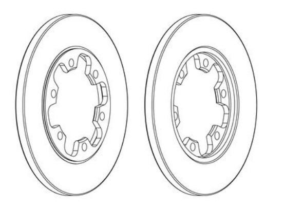 Transit Arka Fren Diski 6 Bijon Çift Teker BSG 30210031 BK312A315BD KK312A315BA